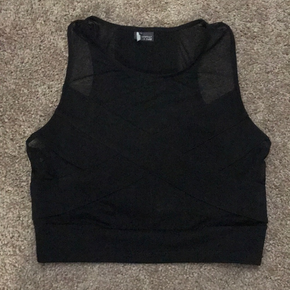 Black Crop Top